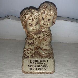 Vintage Valentines Love Figurine
